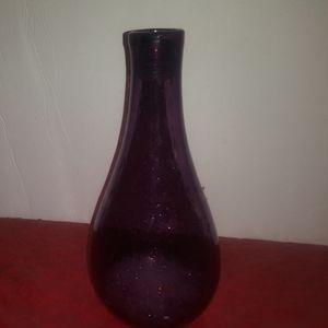 Purple glass vase